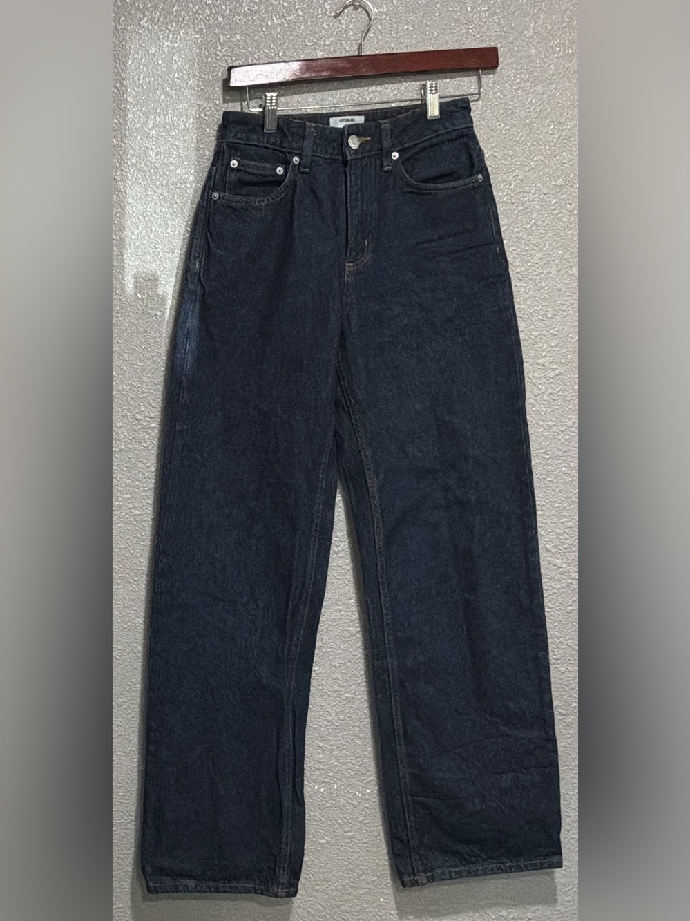 Cotton On Dark Blue High-Rise Wide Leg Jeans